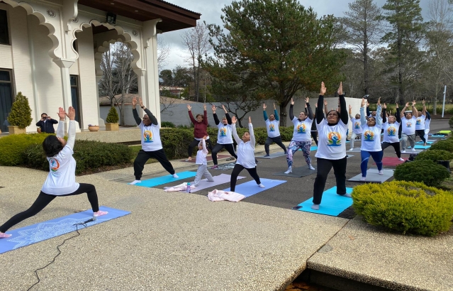 Yoga-cum-meditation session to mark the 6th International Day of Yoga 2020.