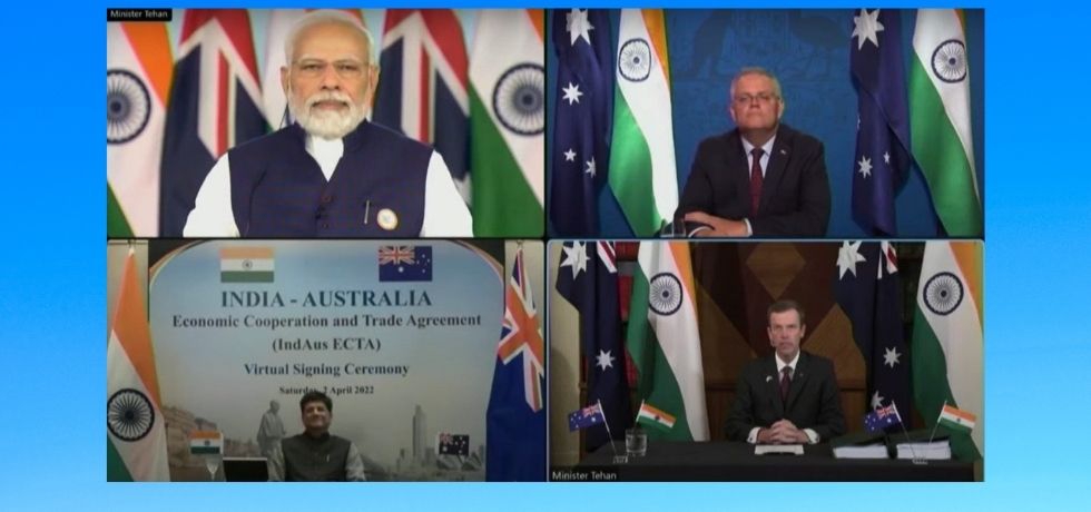 India and Australia signed the Economic Cooperation And Trade Agreement- opening up new opportunities for the two nations