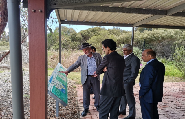 visit to the Greenfield Wetland and ASR (Aquifer- Storage and Recovery) sites in Salisbury in South Australia.