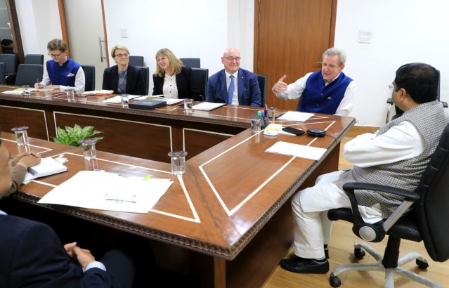 Hon. Education Minister Sh. Dharmendra Pradhan met with an Australian delegation
