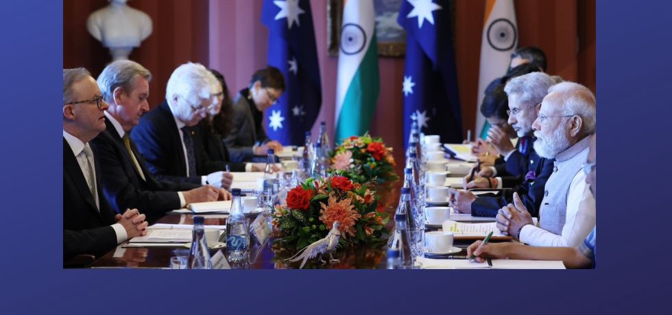 Prime Minister Shri Narendra Modi held a bilateral meeting with H.E. Mr. Anthony Albanese, Prime Minister of Australia on 24 May 2023 at Admiralty House in Sydney, Australia.