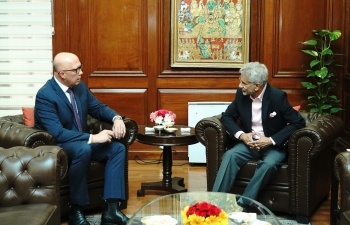 External Affairs Minister, Dr. S. Jaishankar with Hon Peter Dutton MP, Leader of the Opposition & Leader of the Liberal National Party of Australia. (Nov 04, 2023)