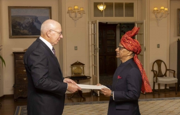 High Commissioner Gopal Baglay presented the Letter of Credence to His Excellency General the Honourable David Hurley AC DSC (Retd)
