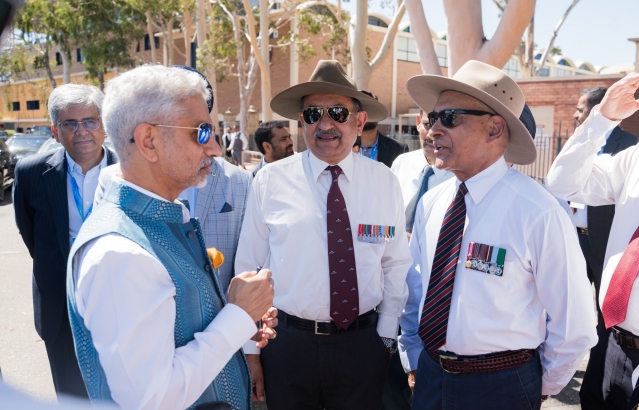 Hon'ble EAM Visited Sailani Avenue in Perth. Named after Nain Singh Sailani, an Indian origin soldier honored in Australia