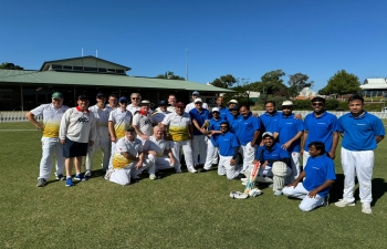 Cricket match organied by Australian Parliament Sports Club and High Commission